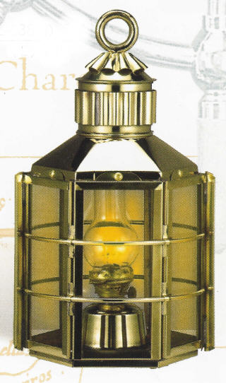 BRASS CLIPPER SHIP LANTERNS OIL OR ELECTRIC TOUCH CONTROL BL-838