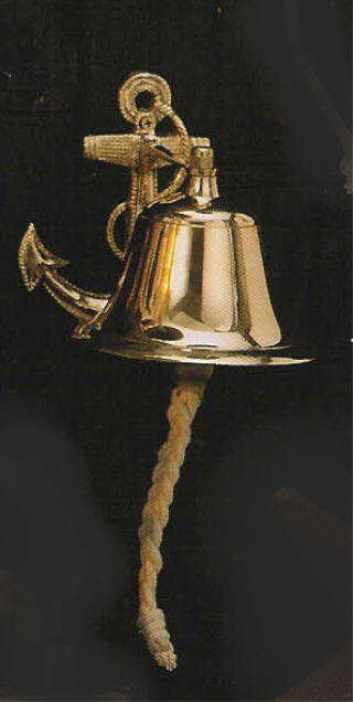 ANCHOR BELL W/BRACKET, 5, 8 INCH DIA #R-5245