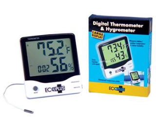 ECOPLUS LARGE DISPLAY THERMOMETER/HYGROMETER 716560-2