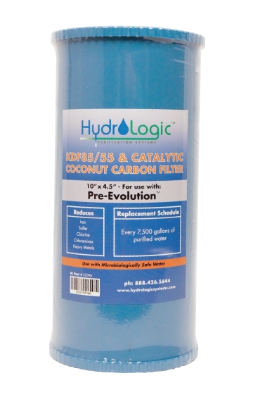 HYDRO-LOGIC PREEVOLUTION KDF/CATALYTIC CARBON FILTER #728776