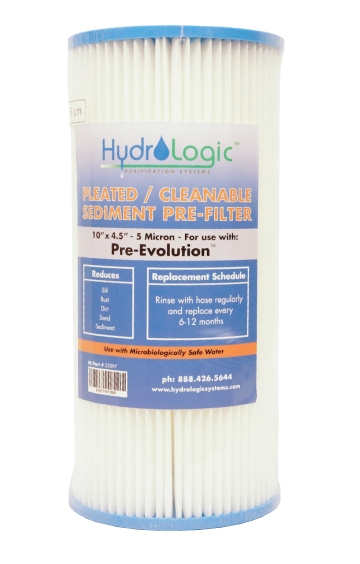 HYDRO-LOGIC PREEVOLUTION SEDIMENT FILTER 728778