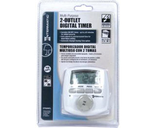 INTERMATIC DC620CL MULTI-PURPOSE 2 OUTLET DIGITAL TIMER #734046-1