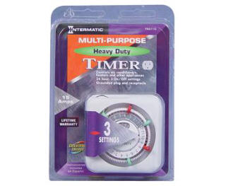 INTERMATIC TN311C HEAVY-DUTY PLUG-IN 120 VOLT TIMER #734015