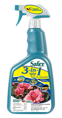 SAFER 3 IN 1 GARDEN SPRAY II RTU QUART 704145