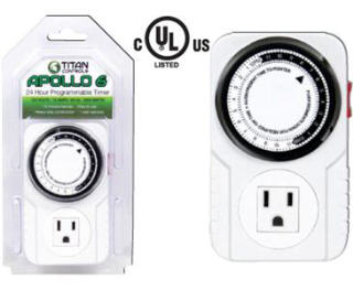TITAN APOLLO 6 24 HOUR ANALOG TIMER 734110