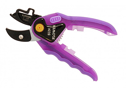 7 INCH ANVIL PURPLE PRUNER WITH THORN STRIPPER #Z108